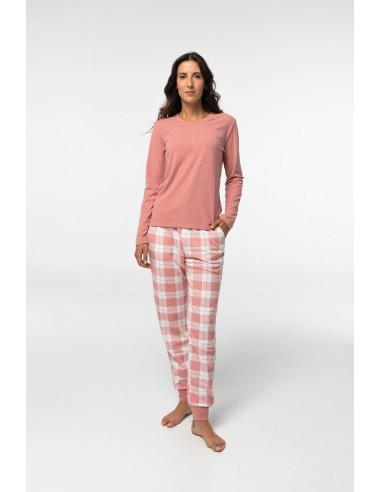 Pijama de mujer de algodón afelpado...