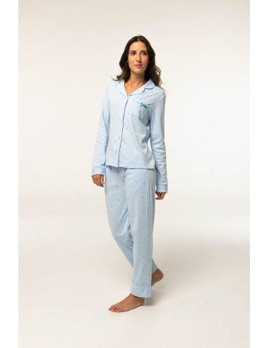 Pijama abierto de mujer de algodón...