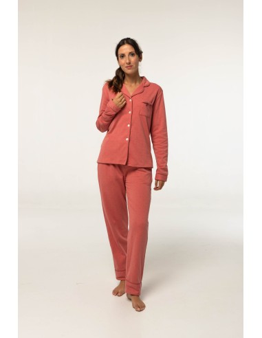 Pijama abierto de mujer de algodón...