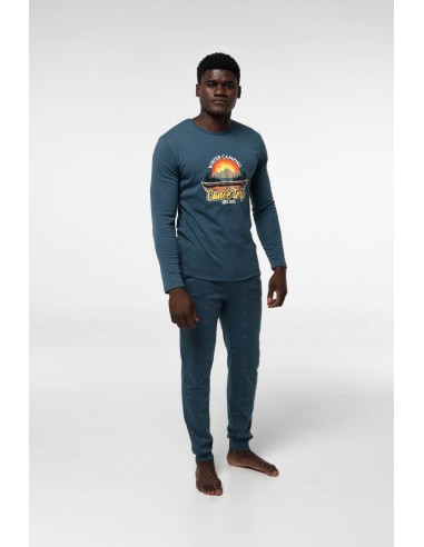 Pijama de algodón afelpado para...