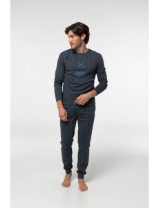 Pijama de algodón afelpado...