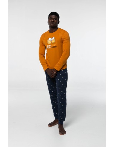 Pijama de algodón afelpado para...