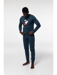 Pijama de algodón afelpado...