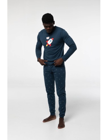 Pijama de algodón afelpado para...