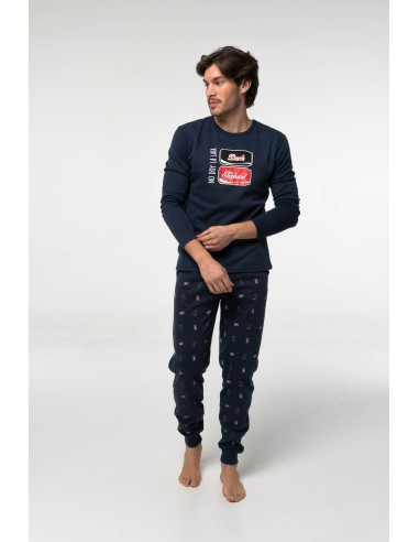 Pijama de algodón afelpado para...