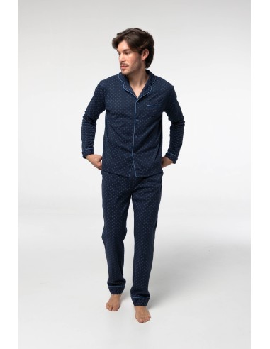 Pijama abierto de algodón afelpado...