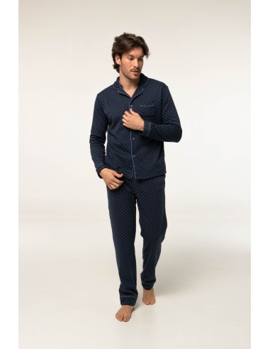 Pijama abierto de algodón afelpado...