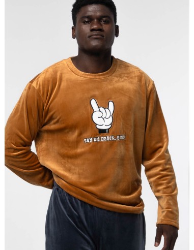 Pijama de micro velour para hombre...