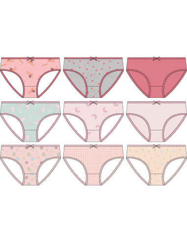 Braga infantil de algodón en pack de...