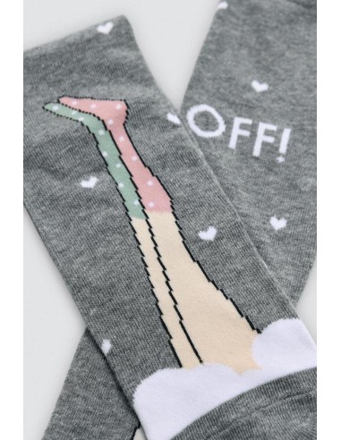 Calcetín de mujer con puño...