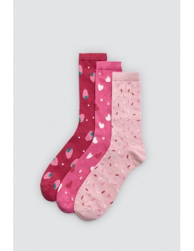 Calcetín de mujer con puño...