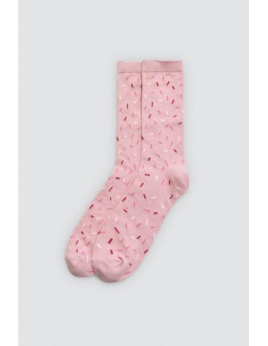 Calcetín de mujer con puño...