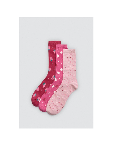 Calcetín de mujer con puño...