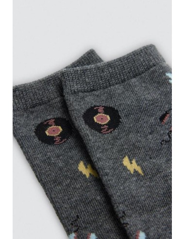 Calcetín de mujer con puño...