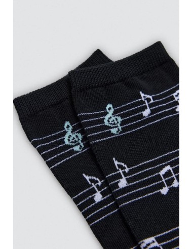 Calcetín de mujer con puño...