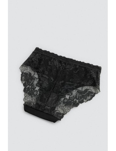 Braga midi de algodón con encaje...