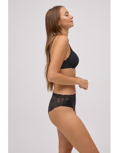 Braga midi de algodón con encaje...