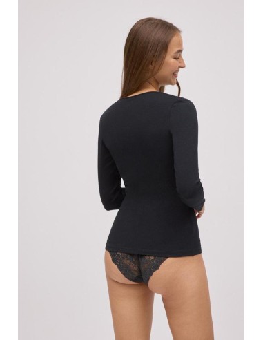 Camiseta de algodón de manga larga...