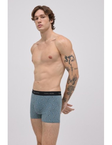 Bóxer de algodón estampado en pack de...