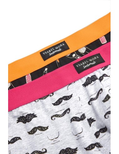 Bóxer de algodón estampado en pack de...