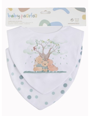 Babero bandana en pack de 2 marca...