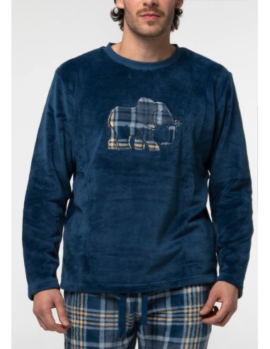 Pijama de coralina para hombre marca...