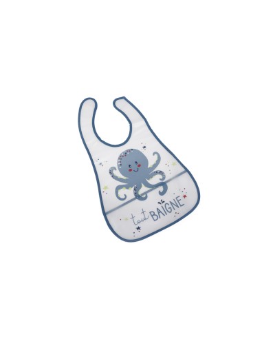 Baberos de plástico marca Gamberritos...