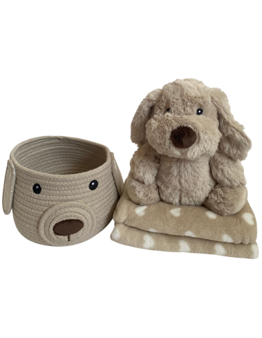 Set de cesta con peluche y manta para...
