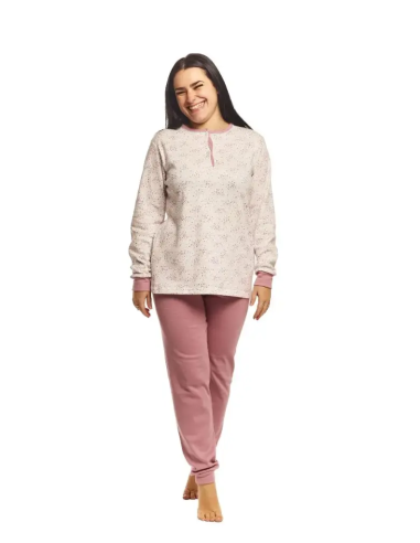 Pijama de mujer de algodón afelpado...