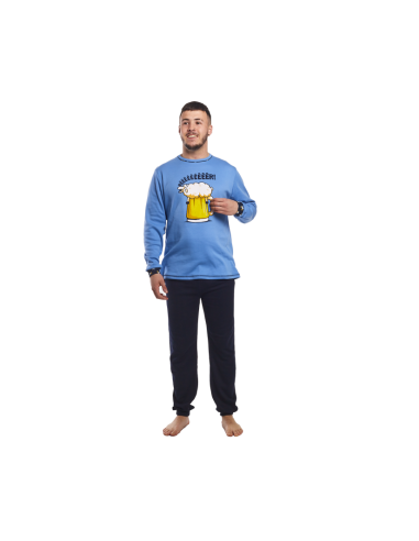 Pijama de algodón afelpado para...