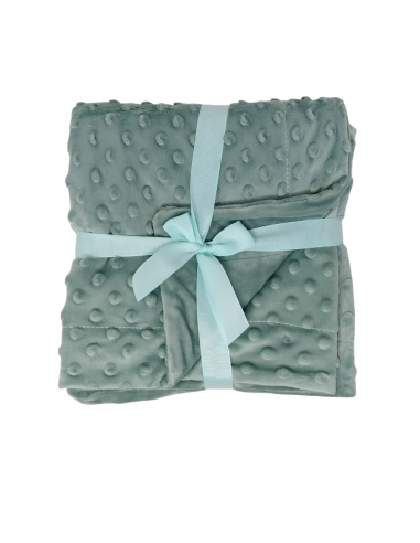 Caja de 12 mantas de topitos con dou...