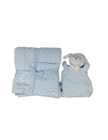 Caja de 12 mantas de topitos con dou...