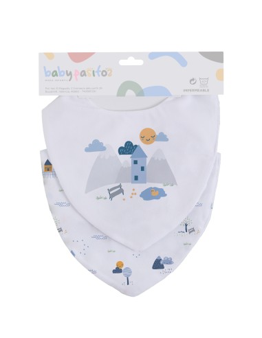 Babero bandana en pack de 2 marca...