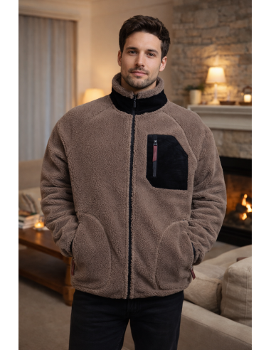 Bata - polar de hombre con cremallera...