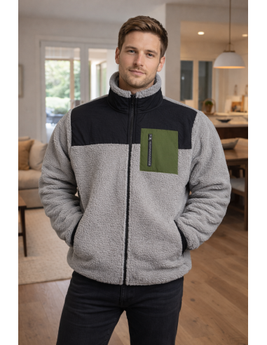 Bata - polar de hombre con cremallera...