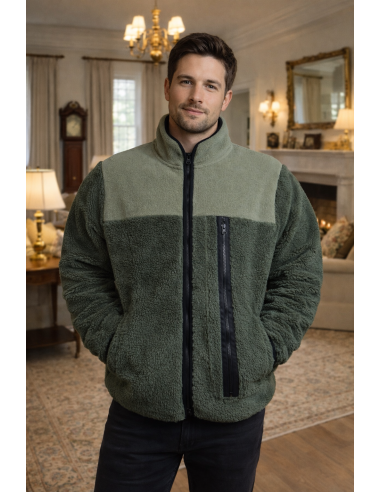 Bata - polar de hombre con cremallera...