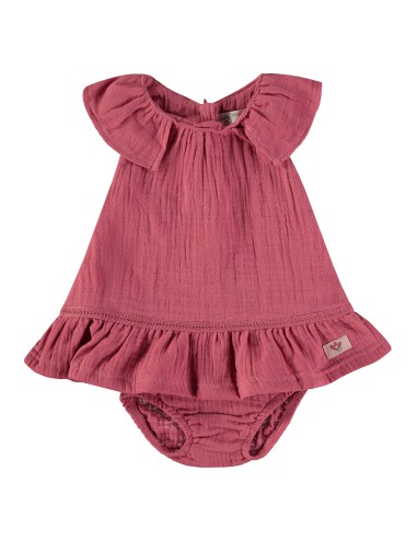 Vestido para bebé y niña con braga...