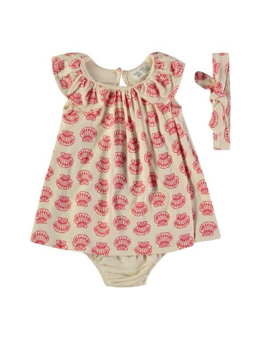 Vestido para bebé y niña con braga y...