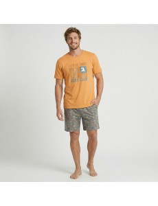 Pijama corto de algodón...