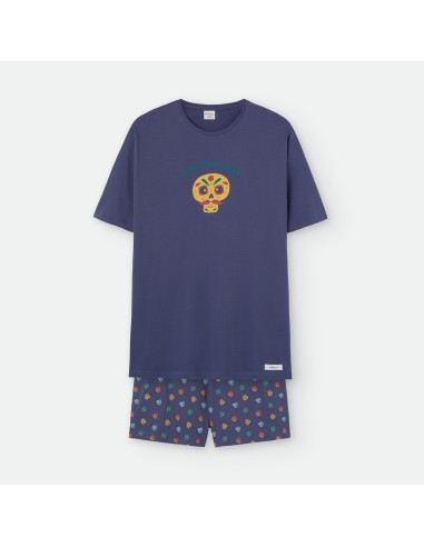Pijama corto de algodón para hombre...