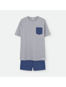 Pijama corto de algodón...