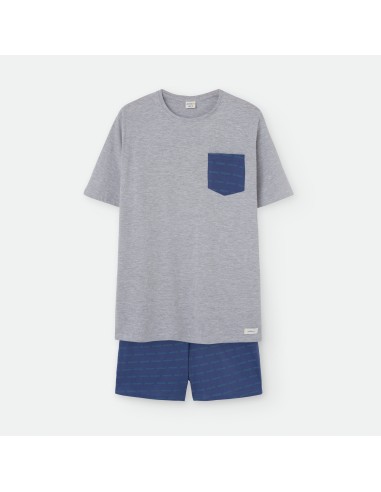 Pijama corto de algodón para hombre...