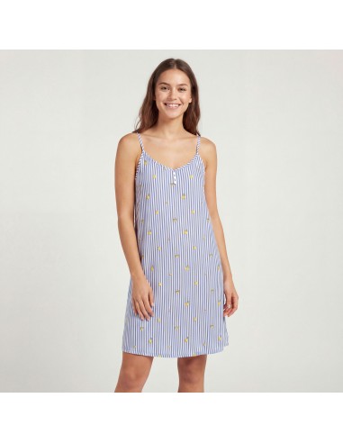 Camisón de tirantes de popelín marca...