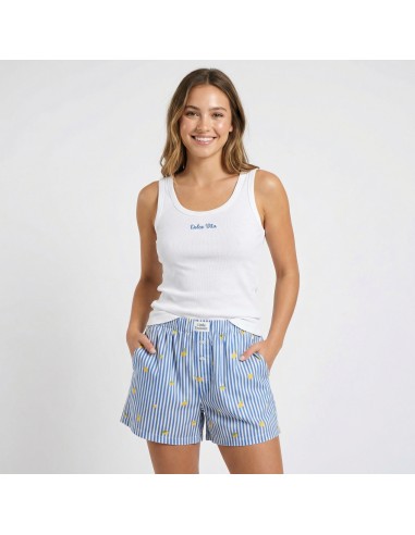 Pijama de tirantes de popelín para...