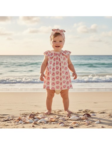 Vestido para bebé y niña con braga y...