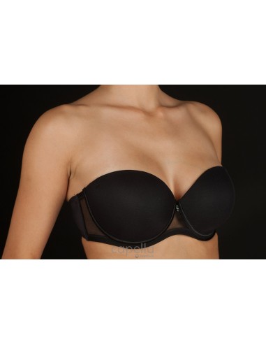 Sujetador sin tirantes con aro y...