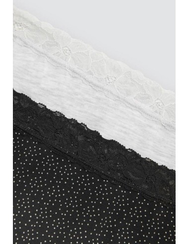 Braga midi de algodón en pack de 2...