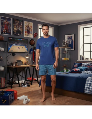 Pijama corto de algodón para hombre...