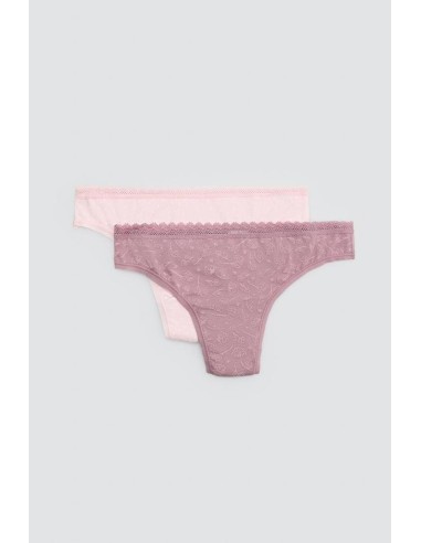 Tanga de algodón en pack de 2...