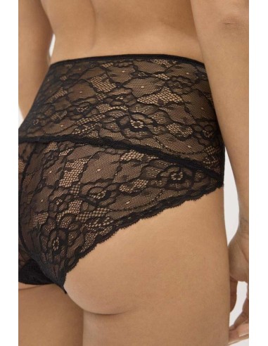 Braga alta de encaje semitransparente...